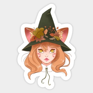 Fox Witch Sticker